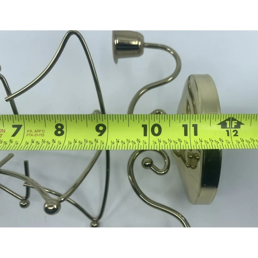 Christmas Tree‎ Holiday Candle Holder Brass Vintage 12